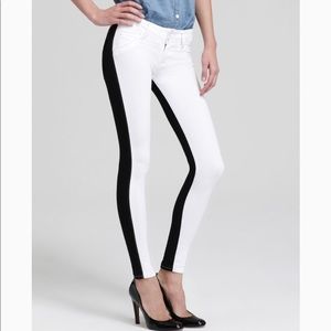 Hudson White Vice Versa Collin Skinny Jeans - 29